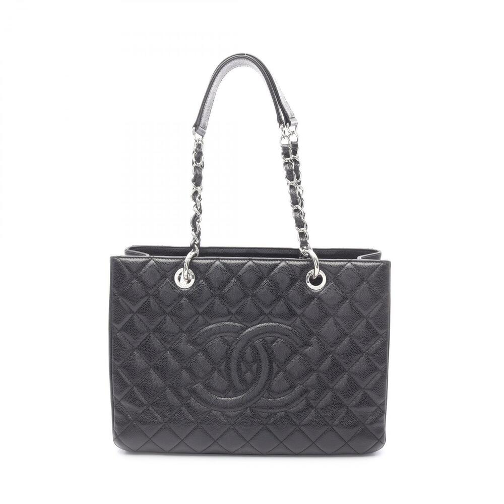 Chanel Matelasse Grand Shopping GST Tote Bag Caviar Leather Grained Calfskin
